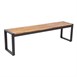 Bancs industriels en acier et acacia Bolero 160 cm (lot de 2)
