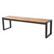 Bancs industriels en acier et acacia Bolero 160 cm (lot de 2)