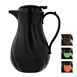 Pichet isotherme torsadé Olympia noir 2L