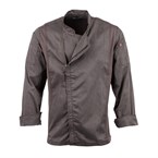 Veste de cuisine mixte légère à fermeture éclair Hartford Chef Works Urban gris graphite