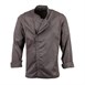 Veste de cuisine mixte légère à fermeture éclair Hartford Chef Works Urban gris graphite