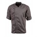 Veste de cuisine mixte légère à fermeture éclair Hartford Chef Works Urban gris graphite