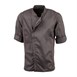 Veste de cuisine mixte légère à fermeture éclair Hartford Chef Works Urban gris graphite