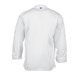 Veste de cuisine mixte légère à fermeture éclair Hartford Chef Works Urban blanche L