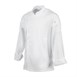 Veste de cuisine mixte légère à fermeture éclair Hartford Chef Works Urban blanche S