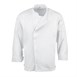 Veste de cuisine mixte légère à fermeture éclair Hartford Chef Works Urban blanche S