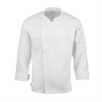 Veste de cuisine mixte légère à fermeture éclair Hartford Chef Works Urban blanche XS