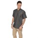 Veste mixte à boutons pression manches courtes Chef Works Tribeca denim noir