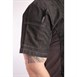 Veste mixte à boutons pression manches courtes Chef Works Tribeca denim noir
