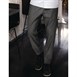 Pantalon de cuisine Works Urban Jogger 257 à fines rayures noires et blanches L