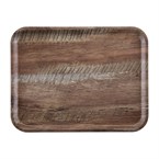 Plateau stratifié surface grainée Madeira Cambro chêne foncé 43 cm