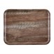 Plateau stratifié surface grainée Madeira Cambro chêne foncé 43 cm
