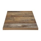 Plateau de table carré Bolero effet bois vieilli