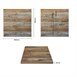 Plateau de table carré Bolero effet bois vieilli