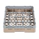 Casier à verres 16 compartiments Camrack Cambro beige hauteur max 92mm