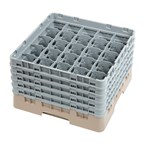 Casier à verres 25 compartiments Camrack Cambro beige hauteur max 257mm