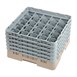 Casier à verres 25 compartiments Camrack Cambro beige hauteur max 257mm