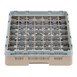 Casier à verres 49 compartiments Camrack Cambro beige hauteur max 92mm