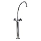 Robinet mélangeur monotrou modèle lourd avec 2 robinets, bec mobile ø 25 x 200mm sur colonne 300mm Gastro M