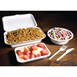 Barquettes à charnière en bagasse compostables Fiesta Compostable 24,8 cm (x250)
