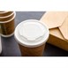 Couvercles plats compostables en CPLA Vegware 230 ml (x1000)