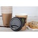 Couvercles gobelets boissons chaudes CPLA compostables Fiesta Compostable 225 ml (lot de 50)