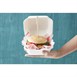 Boîtes à hamburger en bagasse Fiesta Compostable 155mm (Lot de 500)