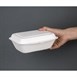 Barquettes à charnière en bagasse compostables Fiesta Compostable 18,2 cm (lot de 250)