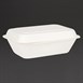 Barquettes à charnière en bagasse compostables Fiesta Compostable 18,2 cm (lot de 250)