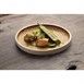 Assiettes plates bord droit terre de sienne Olympia Canvas 18 cm  (Lot de 6)