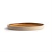 Assiettes plates bord droit terre de sienne Olympia Canvas 18 cm  (Lot de 6)