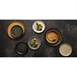 Assiettes plates terre de sienne Olympia Canvas 26,5 cm  (Lot de 6)
