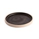 Assiettes plates bord droit noir mat Olympia Canvas 18 cm  (Lot de 6)
