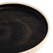 Assiettes plates bord droit noir mat Olympia Canvas 18 cm  (Lot de 6)