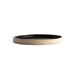 Assiettes plates bord droit noir mat Olympia Canvas 18 cm  (Lot de 6)