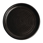 Assiettes plates noir mat Olympia Canvas 18 cm  (Lot de 6)