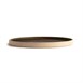 Assiettes plates bord droit vert bronze Olympia Canvas 25 cm  (Lot de 6)