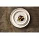 Assiettes plates bord droit blanc Murano Olympia Canvas 25 cm  (Lot de 6)