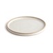 Assiettes plates bord droit blanc Murano Olympia Canvas 25 cm  (Lot de 6)