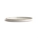 Assiettes plates bord droit blanc Murano Olympia Canvas 25 cm  (Lot de 6)