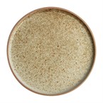 Assiettes plates bord droit beige moucheté Olympia Canvas 25 cm  (Lot de 6)