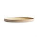 Assiettes plates bord droit beige moucheté Olympia Canvas 25 cm  (Lot de 6)