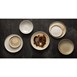 Assiettes creuses calottes beige moucheté Olympia Canvas 23 cm 