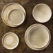 Assiettes creuses calottes beige moucheté Olympia Canvas 23 cm 