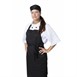 Lot de 2 tabliers bavette en polyester coton noirs Nisbets Essentials