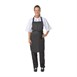 Lot de 2 tabliers bavette en polyester coton noirs Nisbets Essentials