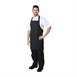 Lot de 2 tabliers bavette en polyester coton noirs Nisbets Essentials