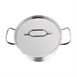 Braisière inox avec couvercle Nisbets Essentials 24 cm