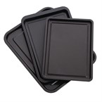 Lot de 3 plaques de cuisson antiadhésives Nisbets Essentials 