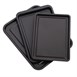 Lot de 3 plaques de cuisson antiadhésives Nisbets Essentials 